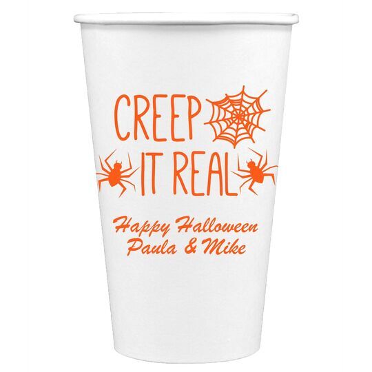Creep It Real Paper Coffee Cups